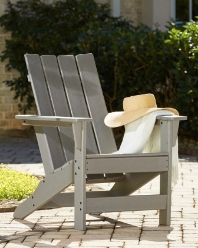 Picture of Outdoor Gray finish wood Adirondack Chair