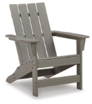 Picture of Outdoor Gray finish wood Adirondack Chair