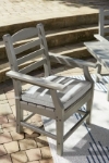 Picture of Outdoor Gray finish wood Arm Chair With Cushion