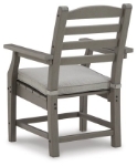Picture of Outdoor Gray finish wood Arm Chair With Cushion