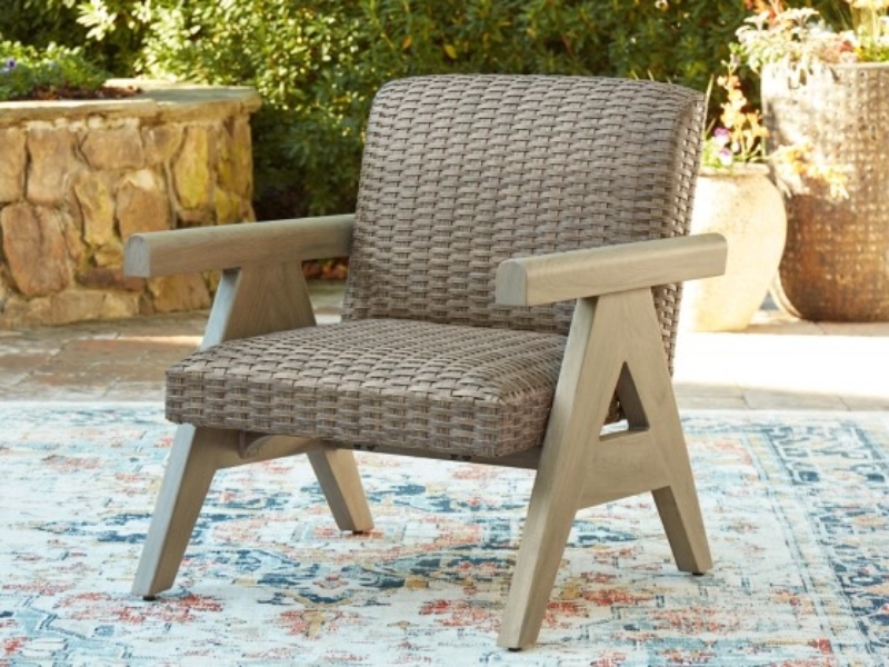 Picture of Outdoor Wood finish Rocking Lounge Chair