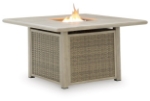 Picture of Outdoor Wood finish Square Fire Pit Table