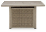 Picture of Outdoor Wood finish Square Fire Pit Table