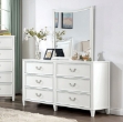Picture of White Dresser and Mirror