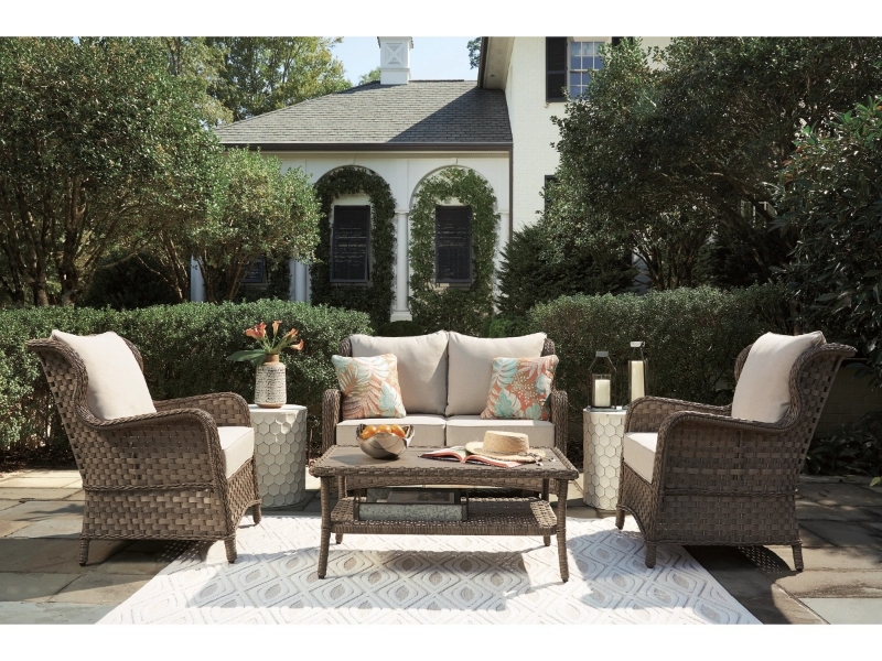 Picture of Outdoor Loveseat and Coffee Table and more outdoor collections
