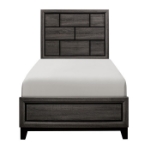Picture of Gray finish Faux wood Twin Bed
