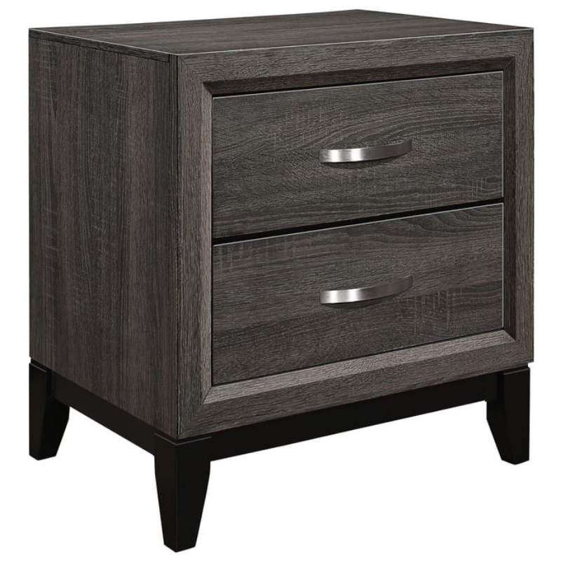 Picture of Gray finish Faux wood Night Stand