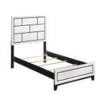 Picture of White Finish Faux wood Twin Bed