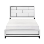 Picture of White Finish Faux wood Full Bed