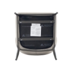 Picture of Light Grey Leatherette Dining Chair with Metal Legs