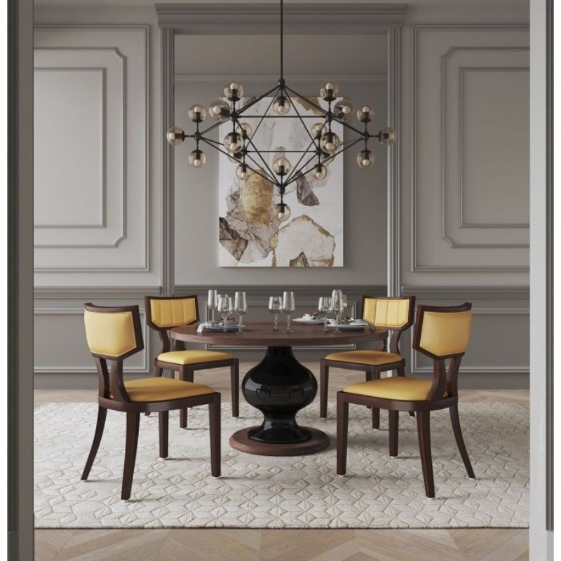 Picture of Camel Faux Leather Dining Chair