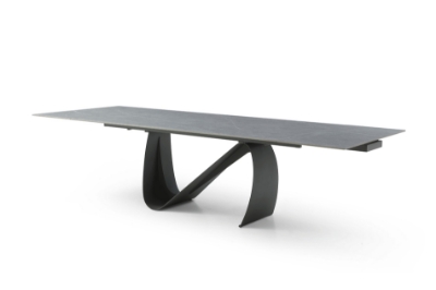 Show details for 83/123" EXTENDABLE DARK GREY MARBLE DINING TABLE Picture of 83/123" EXTENDABLE DARK GREY MARBLE DINING TABLE