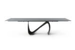 Picture of 83/123" EXTENDABLE DARK GREY MARBLE DINING TABLE