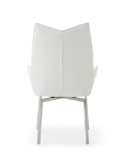 Picture of Leather Swivel White Dining Chair