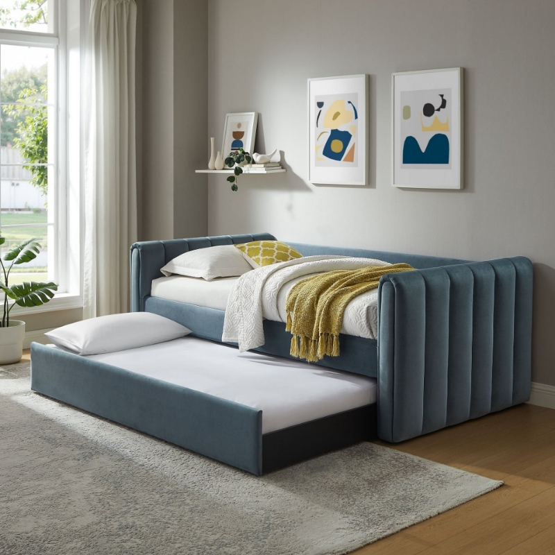 Picture of Velvet Twin Daybed With Trundle