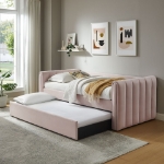 Picture of Velvet Twin Daybed With Trundle