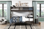 Picture of Twin/Twin Or Twin/Full Bunk Bed Dark Brown
