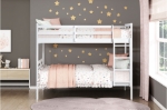 Picture of Twin/Twin Or Twin/Full Bunk Bed in White or Dark Brown Finish