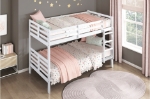 Picture of Twin/Twin Or Twin/Full Bunk Bed in White or Dark Brown Finish