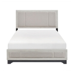 Picture of Full Platform Bed White oak and Gray