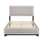 Picture of Full Platform Bed White oak and Gray