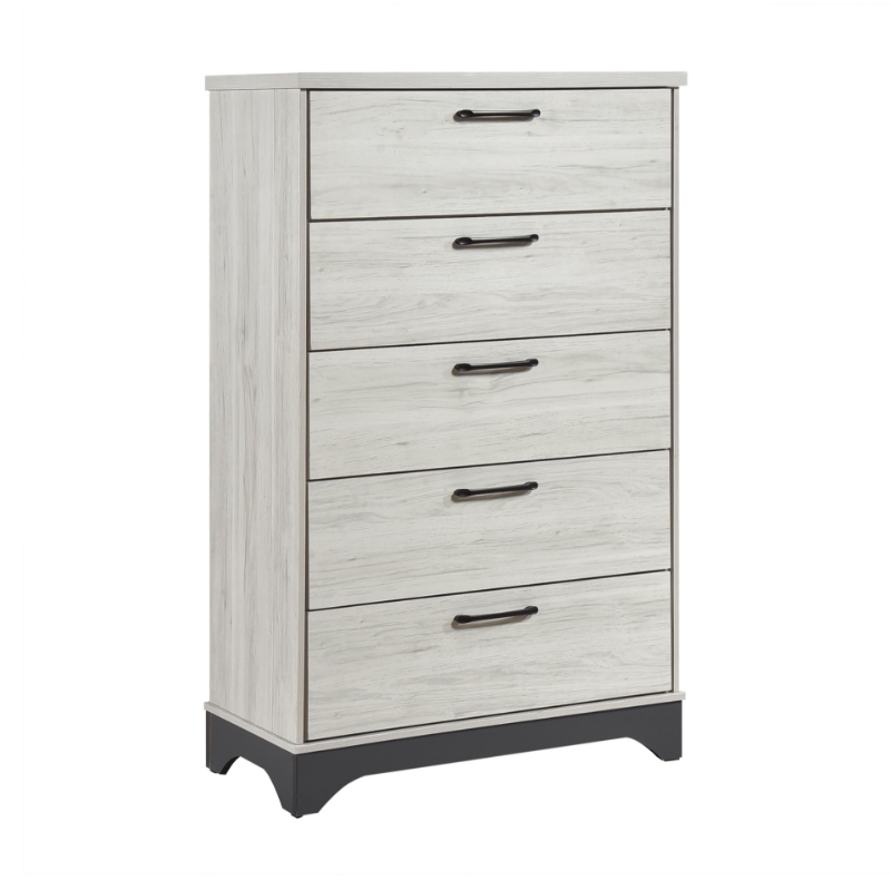 Picture of 31"L x 49"H White Oak and Gray Finish Chest