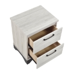 Picture of White Oak and Gray Finish Night Stand