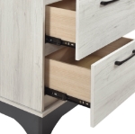 Picture of White Oak and Gray Finish Night Stand