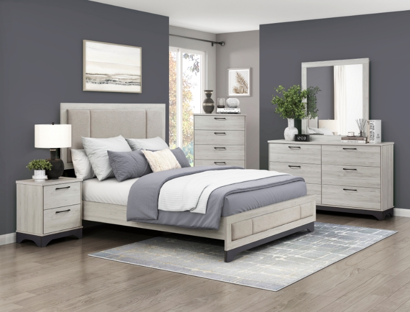 Picture of 5pcs Twin Or Full Platform Bedroom Set