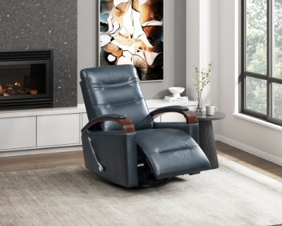 Show details for Faux leather Swivel Glider Reclining Chair Picture of Faux leather Swivel Glider Reclining Chair