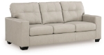 Picture of Bone Color Faux Leather Sofa, Loveseat and Chair