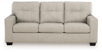 Picture of Genuine Leather Bone Color Sofa, Loveseat and Chair