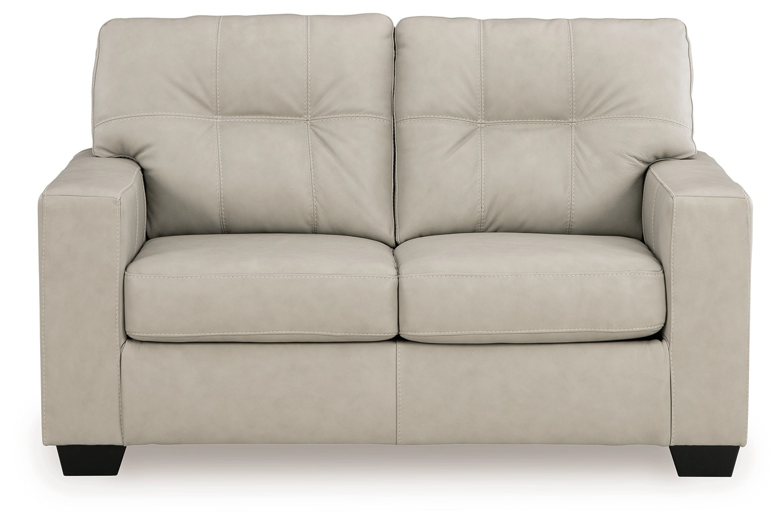 Lounge Around. Genuine Leather Bone Color Sofa, Loveseat and Chair