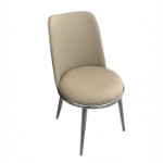 Picture of 19" Silver/Taupe Dining Chair