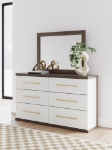 Picture of Six Drawer Dresser and Mirror