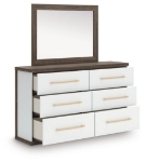 Picture of Six Drawer Dresser and Mirror