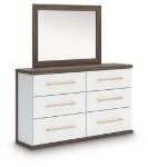 Picture of Six Drawer Dresser and Mirror