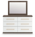Picture of Six Drawer Dresser and Mirror