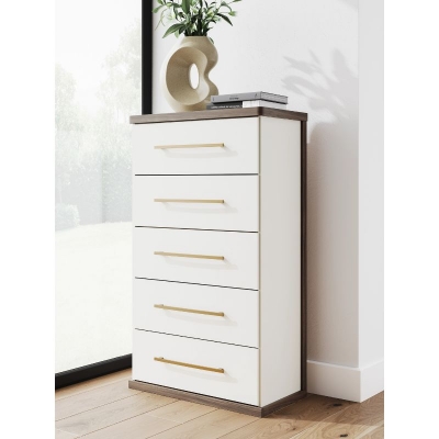 Show details for 31.14"W x 52.72"H Five Drawer Chest Picture of 31.14"W x 52.72"H Five Drawer Chest