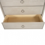 Picture of 38"W x 54"H Natural Oak or Espresso Chest with Felt-Lined Top Drawer