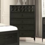 Picture of 38"W x 54"H Espresso Chest with Felt-Lined Top Drawer