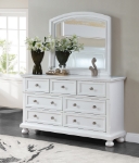 Picture of White, Cherry, Black or Grey Dresser And Mirror
