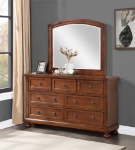 Picture of White, Cherry, Black or Grey Dresser And Mirror