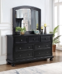 Picture of White, Cherry, Black or Grey Dresser And Mirror
