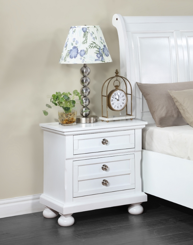 Picture of White, Cherry, Black or Grey Night Stand