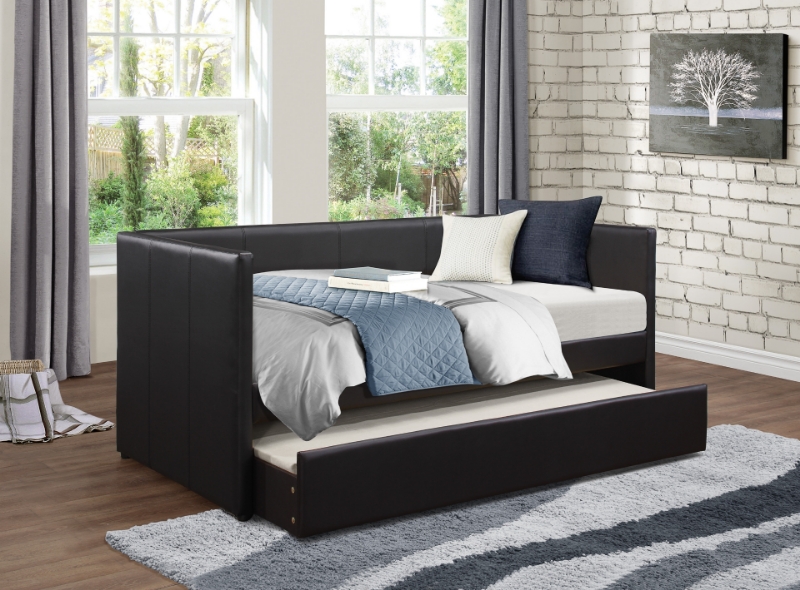 Picture of Black Daybed with Trundle