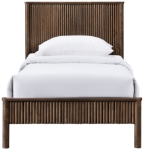 Picture of Brown Twin Solid Wood Bed