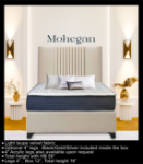 Picture of 39”, 44” ,48” and 54" Light Taupe Velvet Fabric Bed