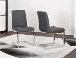 Picture of Charcoal Polyurethane Chair - Chrome Frame