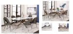 Picture of Charcoal Polyurethane Chair - Chrome Frame
